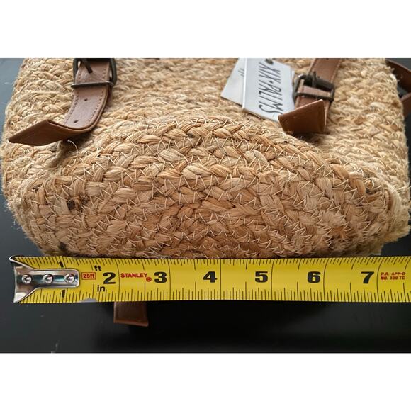 XIX PALMS Insulated Jute Picnic Tote/Backpack (NWT) main image 7